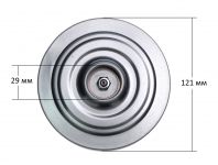 Мотор (двигатель) пылесоса Philips 1600W H=113/40mm D=120/92mm HX-70XL