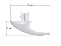 Крепление (стойка правая) ручки двери духового шкафа Gefest