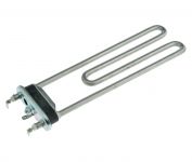 ТЭН (нагреватель) L=235 мм, 2050W, прямой с отверстием стиральной машины Bosch, Indesit, Whirlpool, Bauknecht